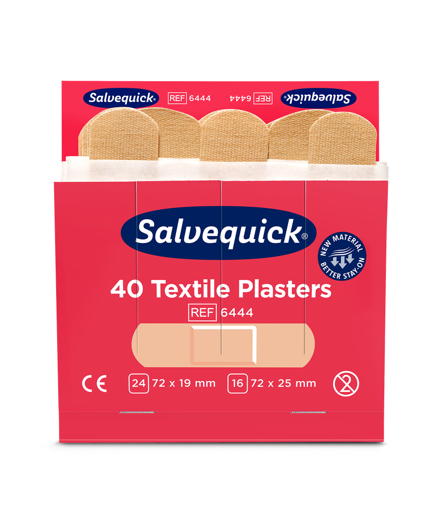 [6444] Salvequick textiel pleisters navulling (doos)